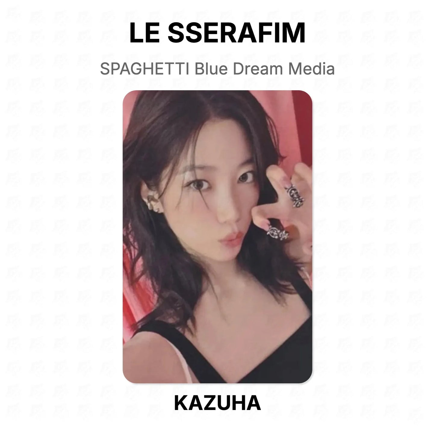 LE SSERAFIM SPAGHETTI Blue Dream Media Official Photocard