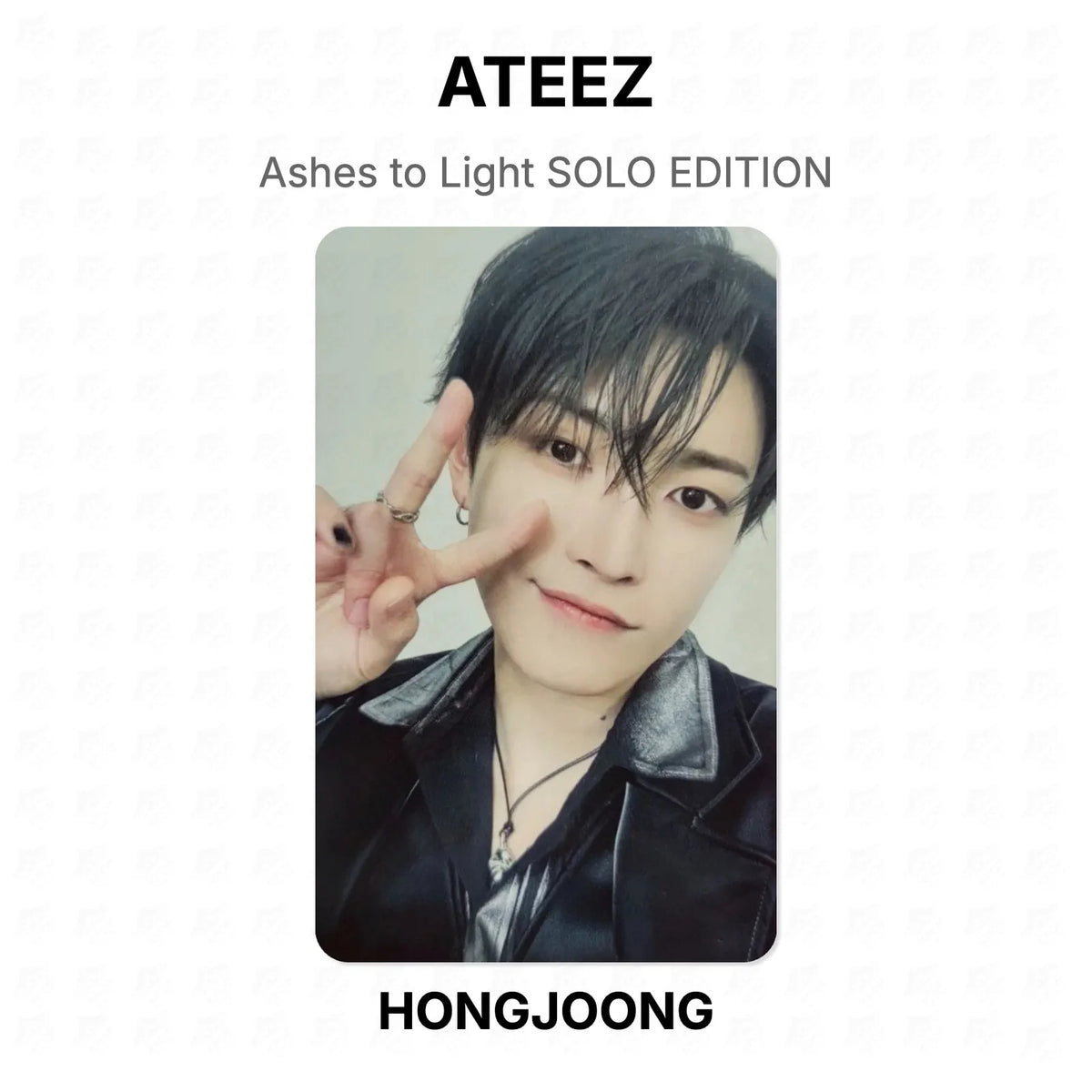 ATEEZ Ashes to Light SOLO EDITION Official Photocard