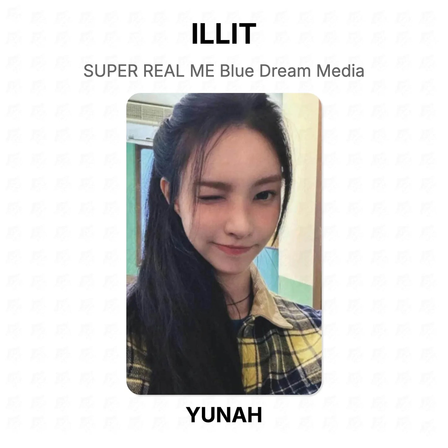 ILLIT SUPER REAL ME Blue Dream Media Official Photocard