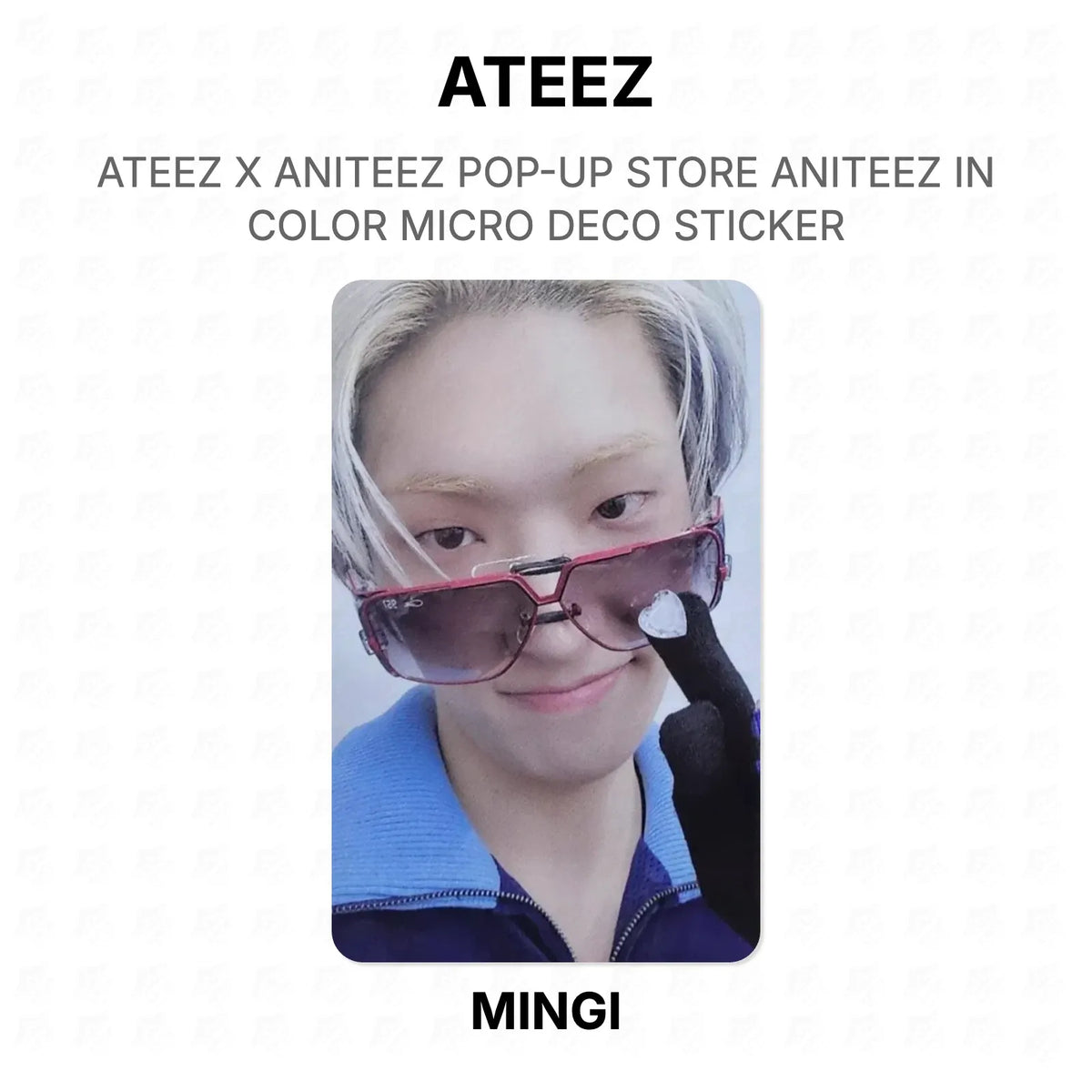 ATEEZ X ANITEEZ POP-UP STORE ANITEEZ IN COLOR MICRO DECO STICKER Official Photocard