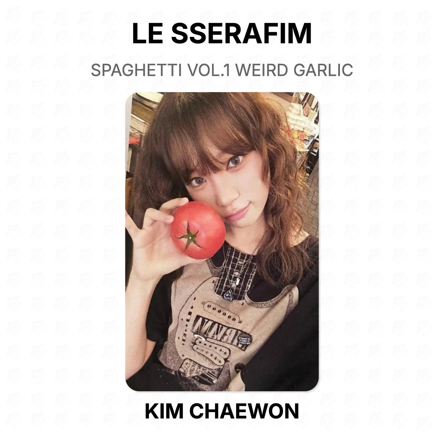 LE SSERAFIM SPAGHETTI VOL.1 WEIRD GARLIC Official Photocard