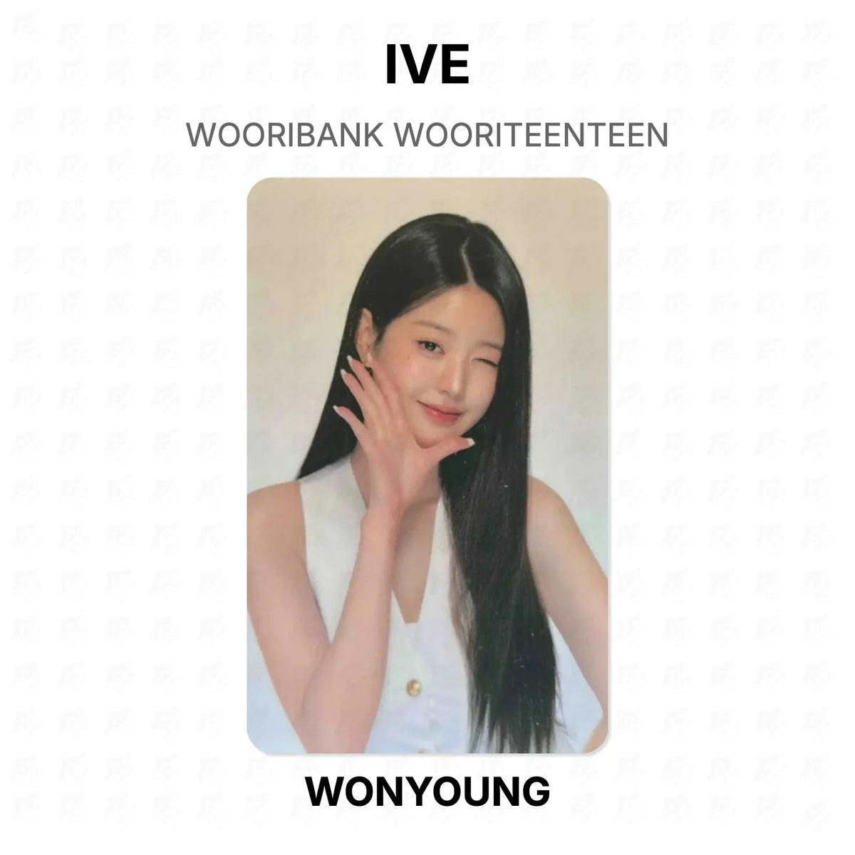 IVE WOORIBANK WOORITEENTEEN Official Photocard