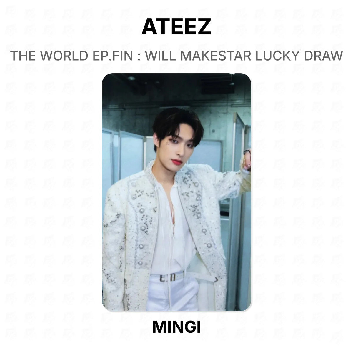 ATEEZ THE WORLD EP.FIN : WILL MAKESTAR LUCKY DRAW Official Photocard