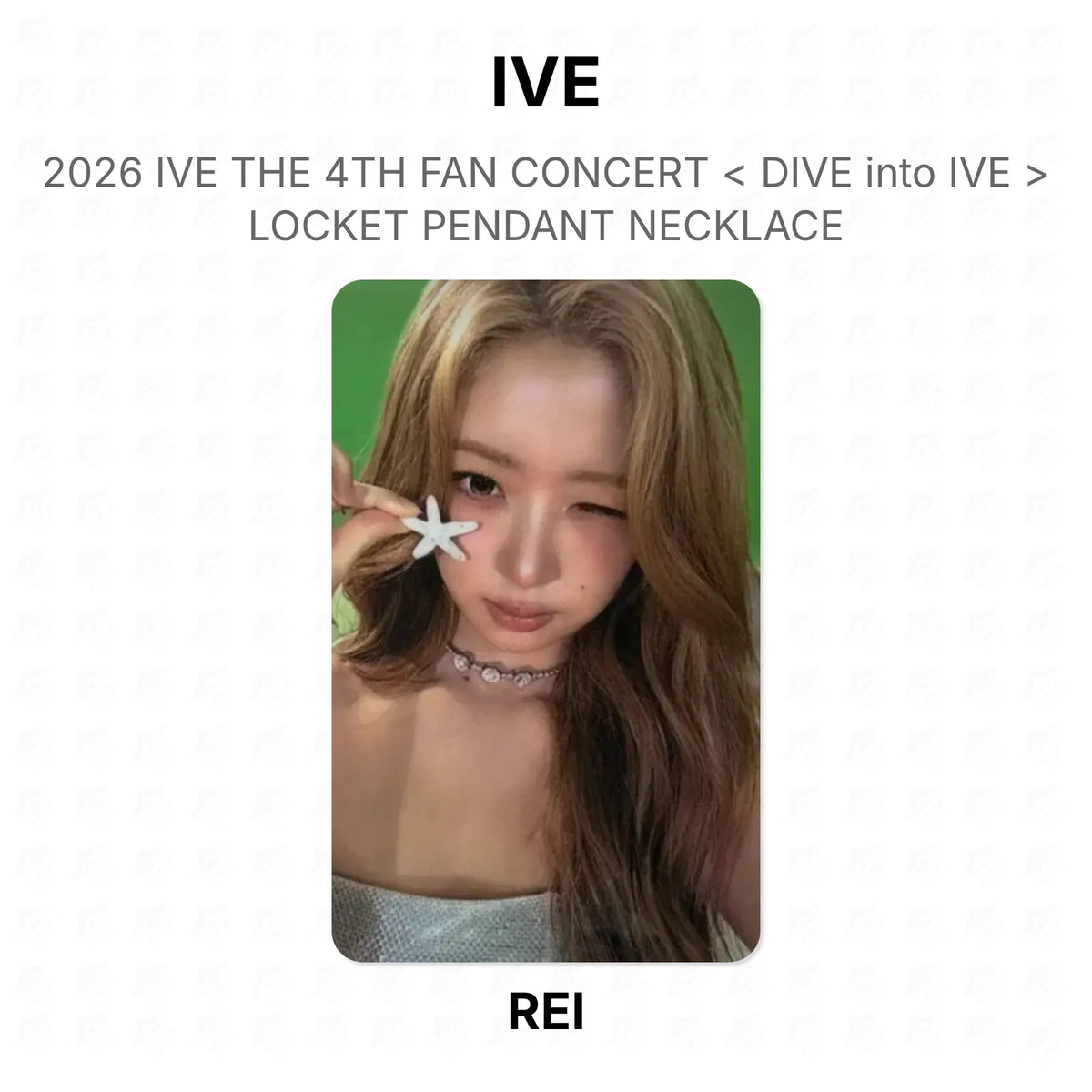 IVE 2026 IVE THE 4TH FAN CONCERT < DIVE into IVE > LOCKET PENDANT NECKLACE Official Photocard