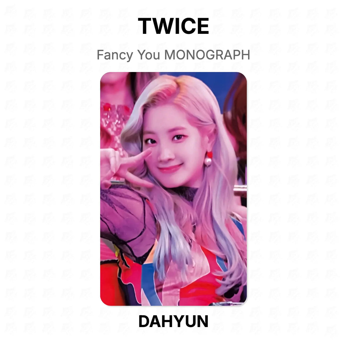 TWICE Fancy You MONOGRAPH Official Photocard