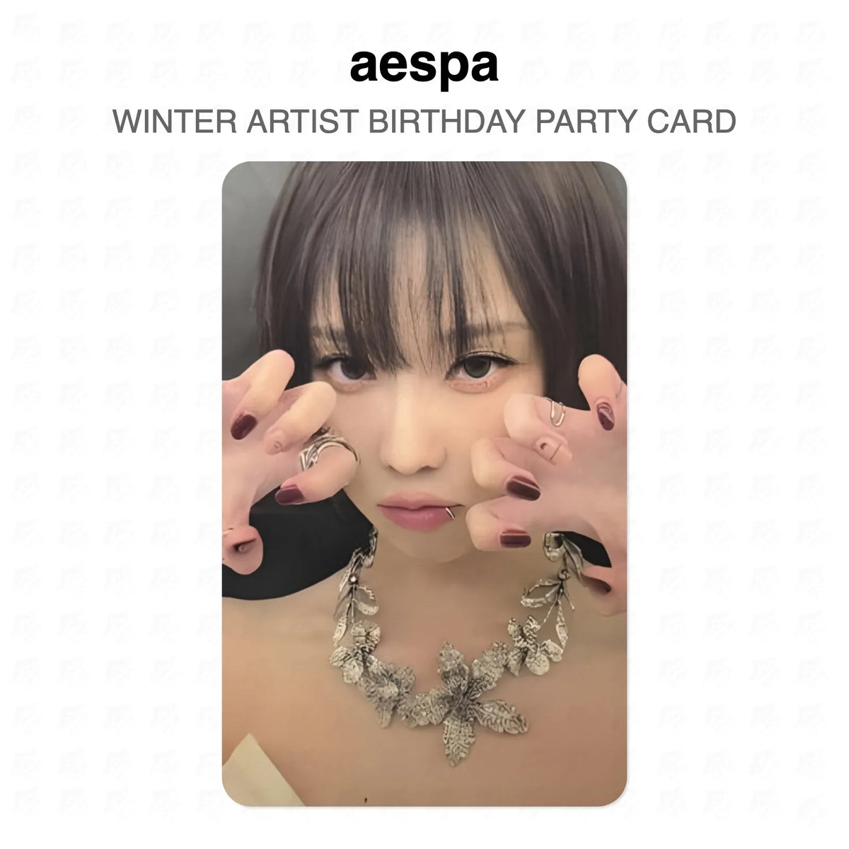 aespa WINTER ARTIST BIRTHDAY PARTY CARD Official Photocard