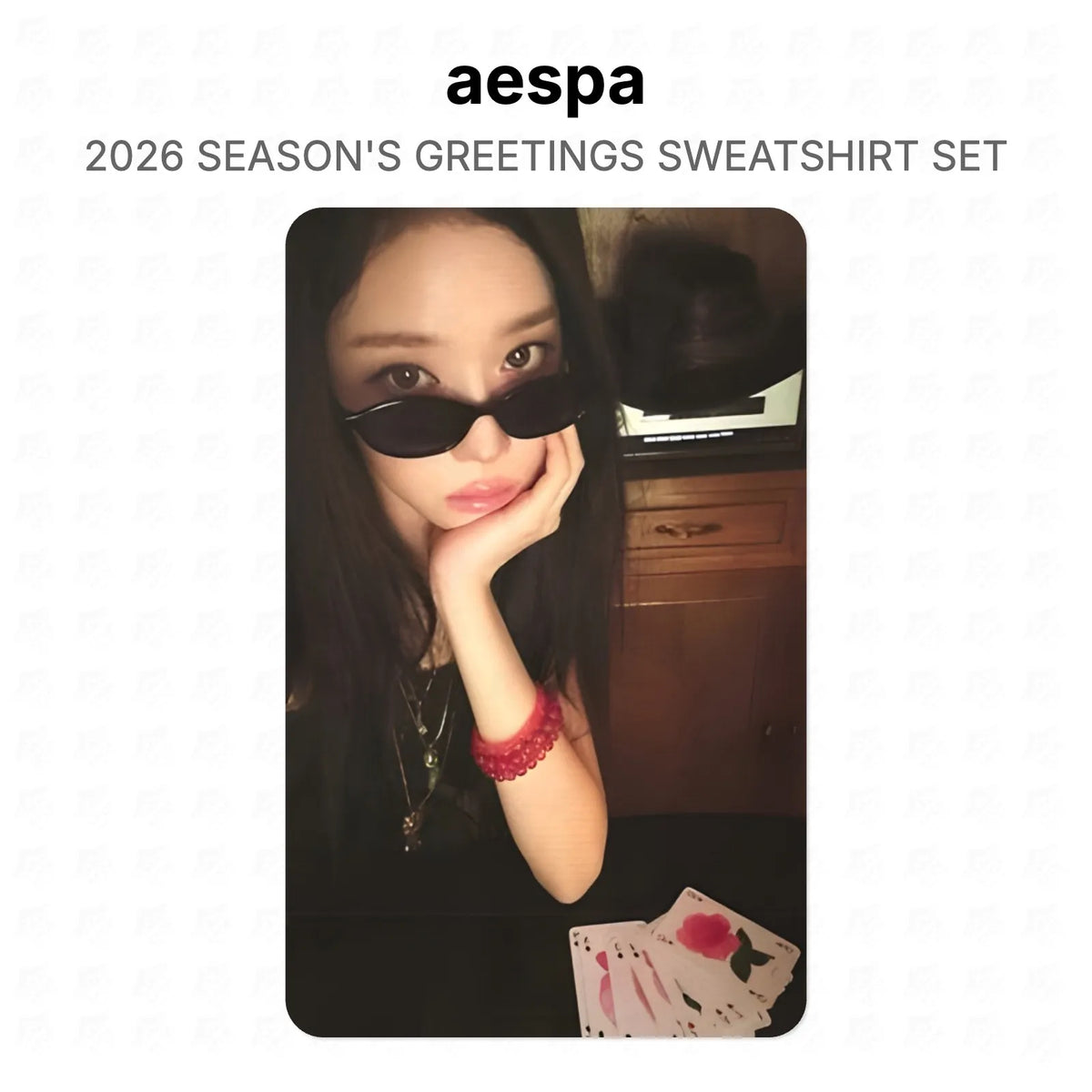 aespa 2026 SEASON'S GREETINGS SWEATSHIRT SET Official Photocard