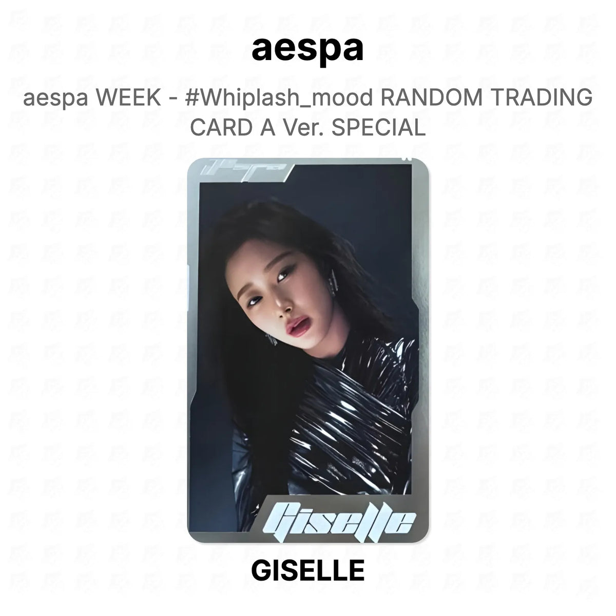 aespa WEEK - #Whiplash_mood RANDOM TRADING CARD A Ver. SPECIAL Official Photocard