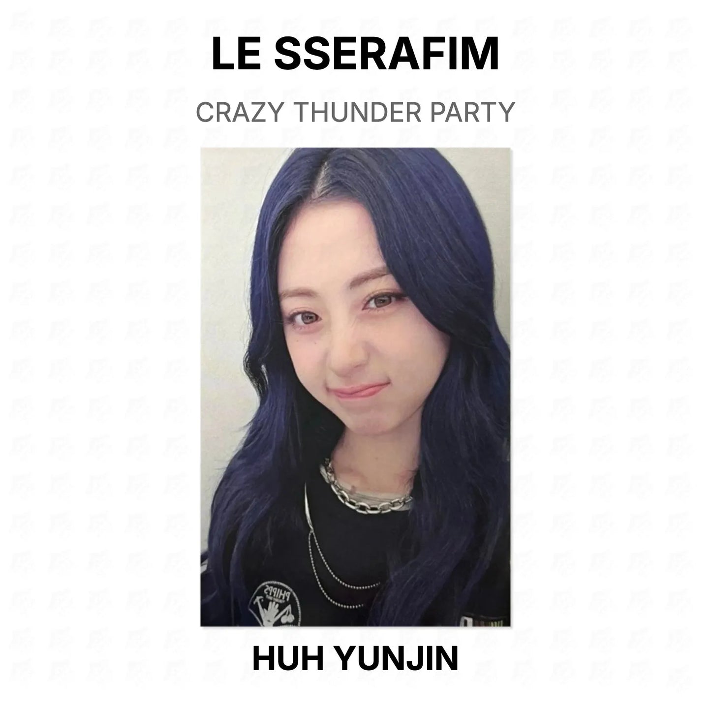 LE SSERAFIM CRAZY THUNDER PARTY Official Photocard