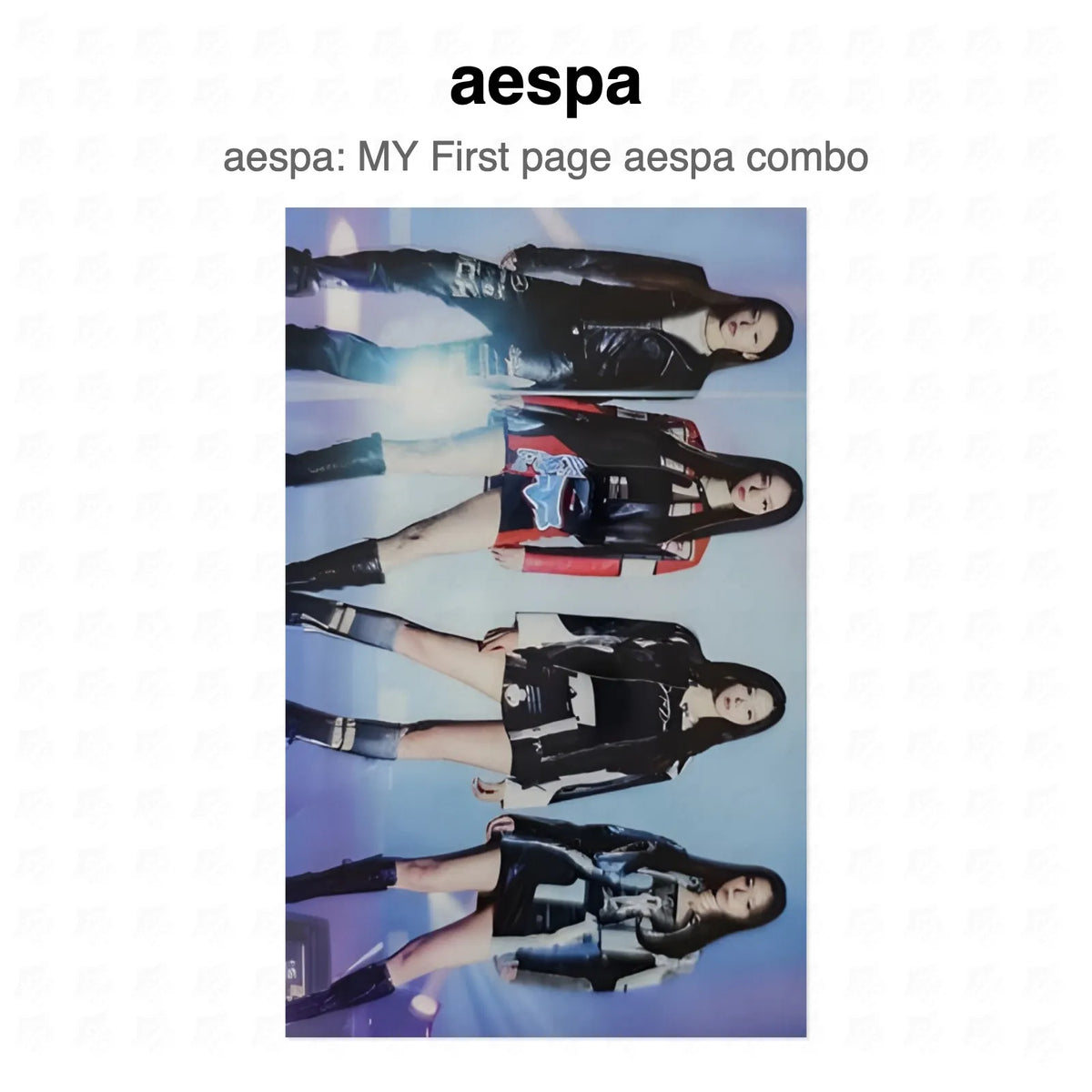 aespa aespa: MY First page aespa combo Official Photocard