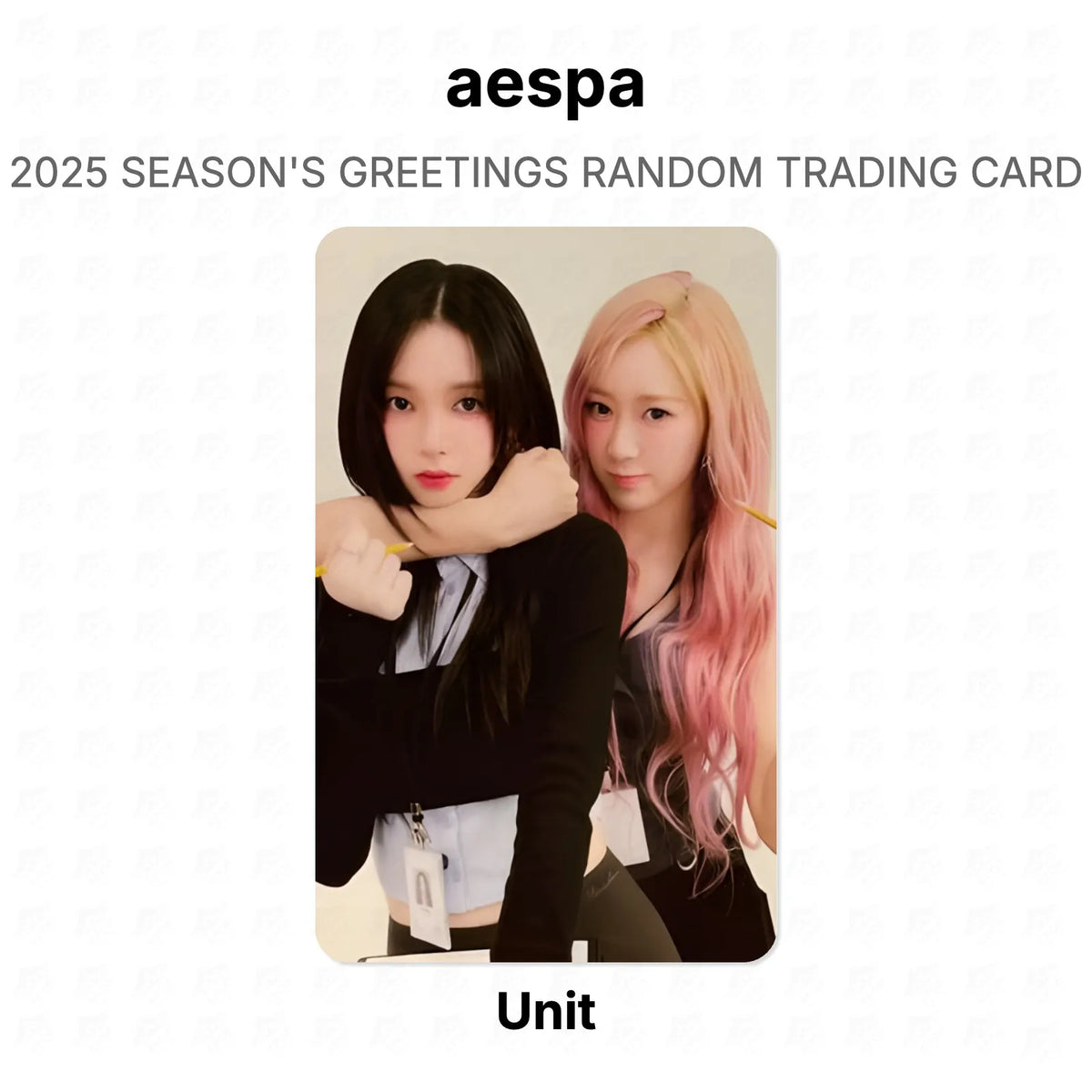 aespa 2025 SEASON'S GREETINGS RANDOM TRADING CARD Official Photocard