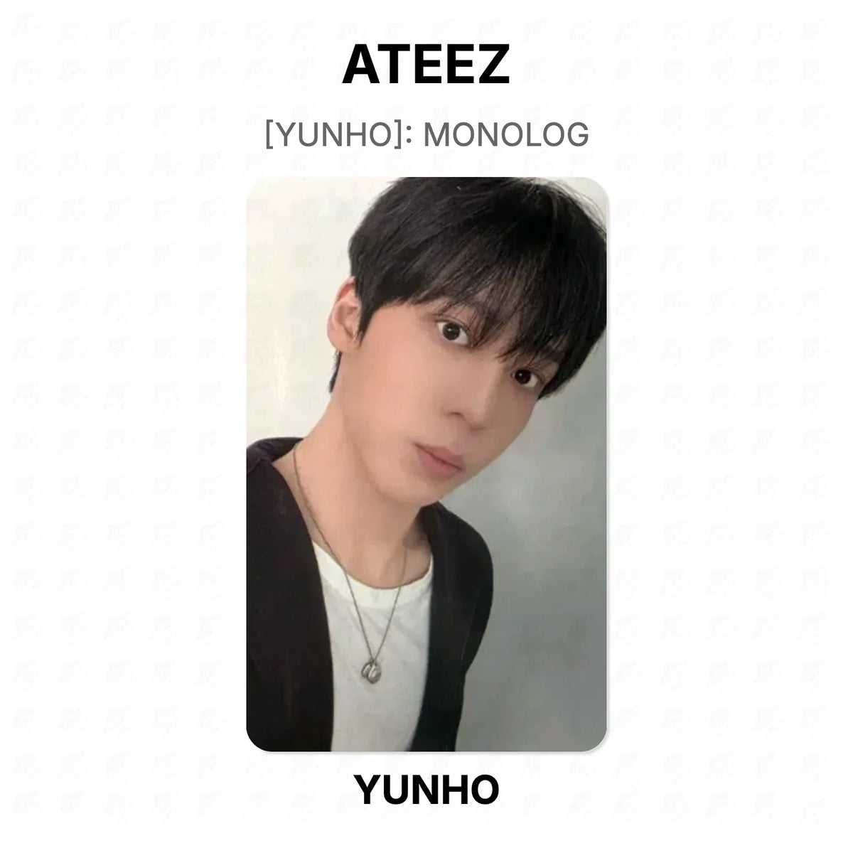 ATEEZ YUNHO : MONOLOG Official Photocard
