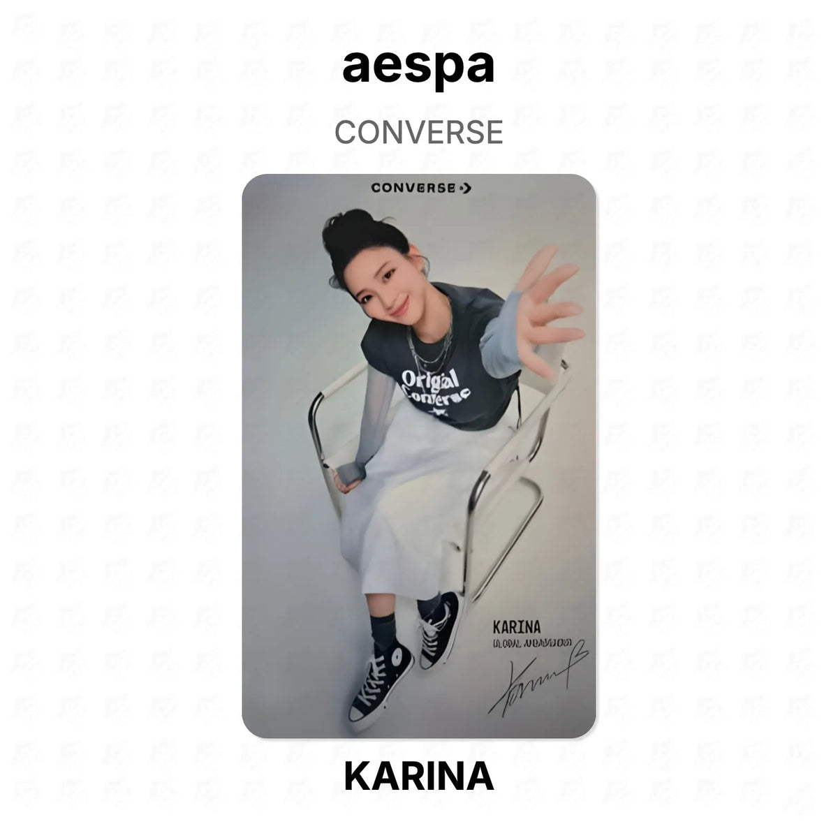 aespa CONVERSE Official Photocard