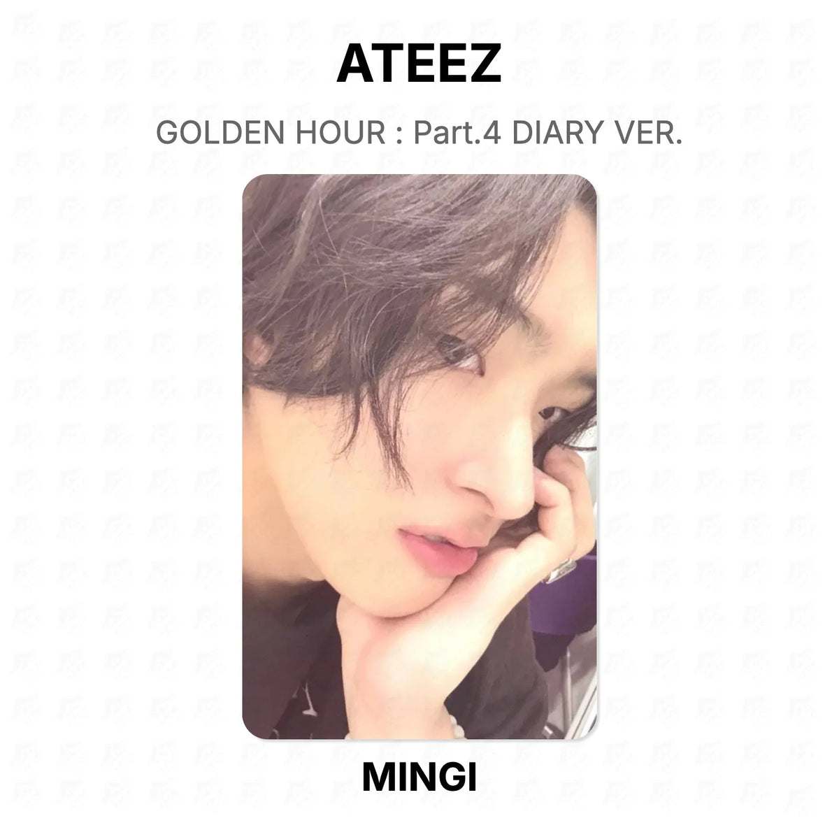 ATEEZ GOLDEN HOUR : Part.4 DIARY VER. Official Photocard