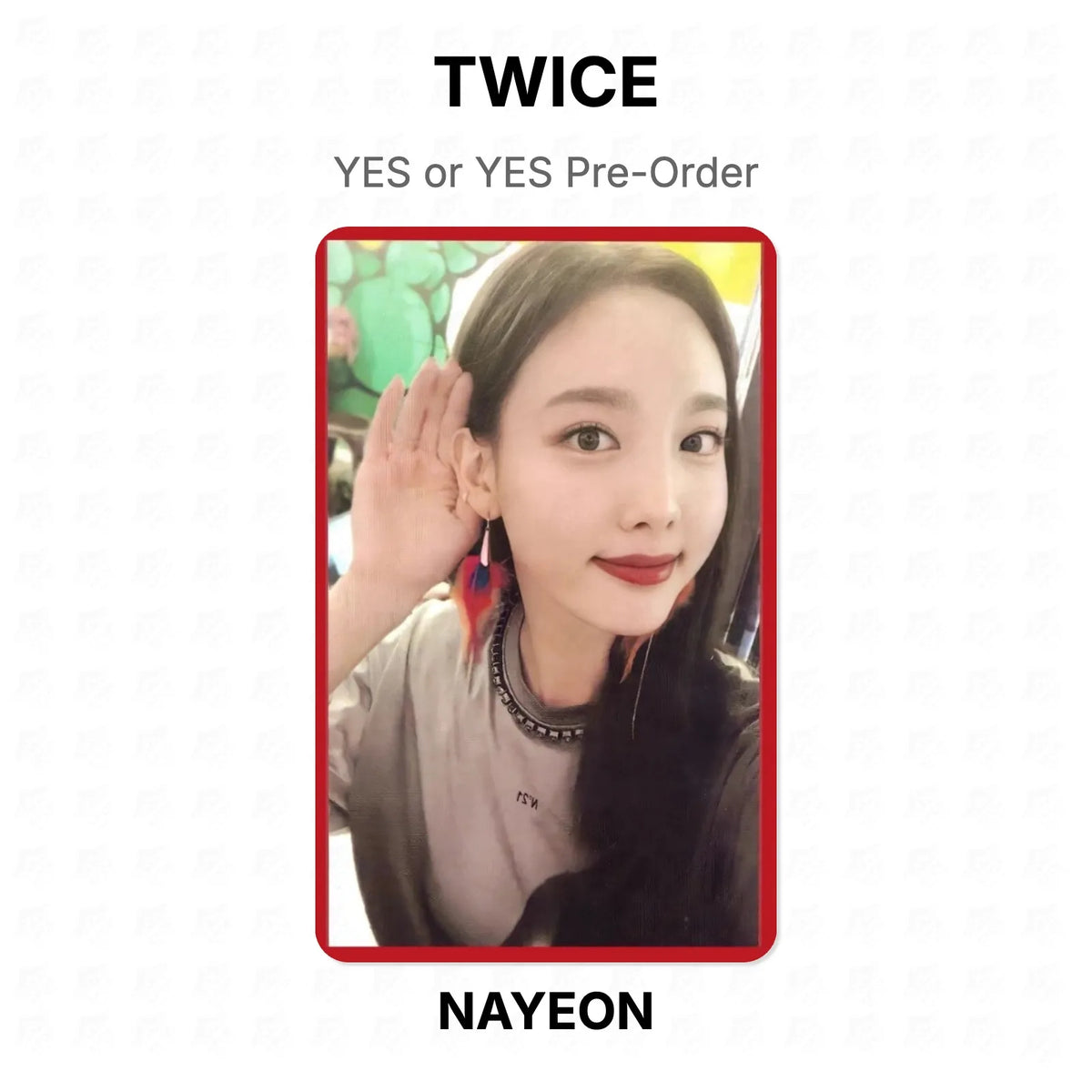 TWICE YES or YES Pre-Order Official Photocard