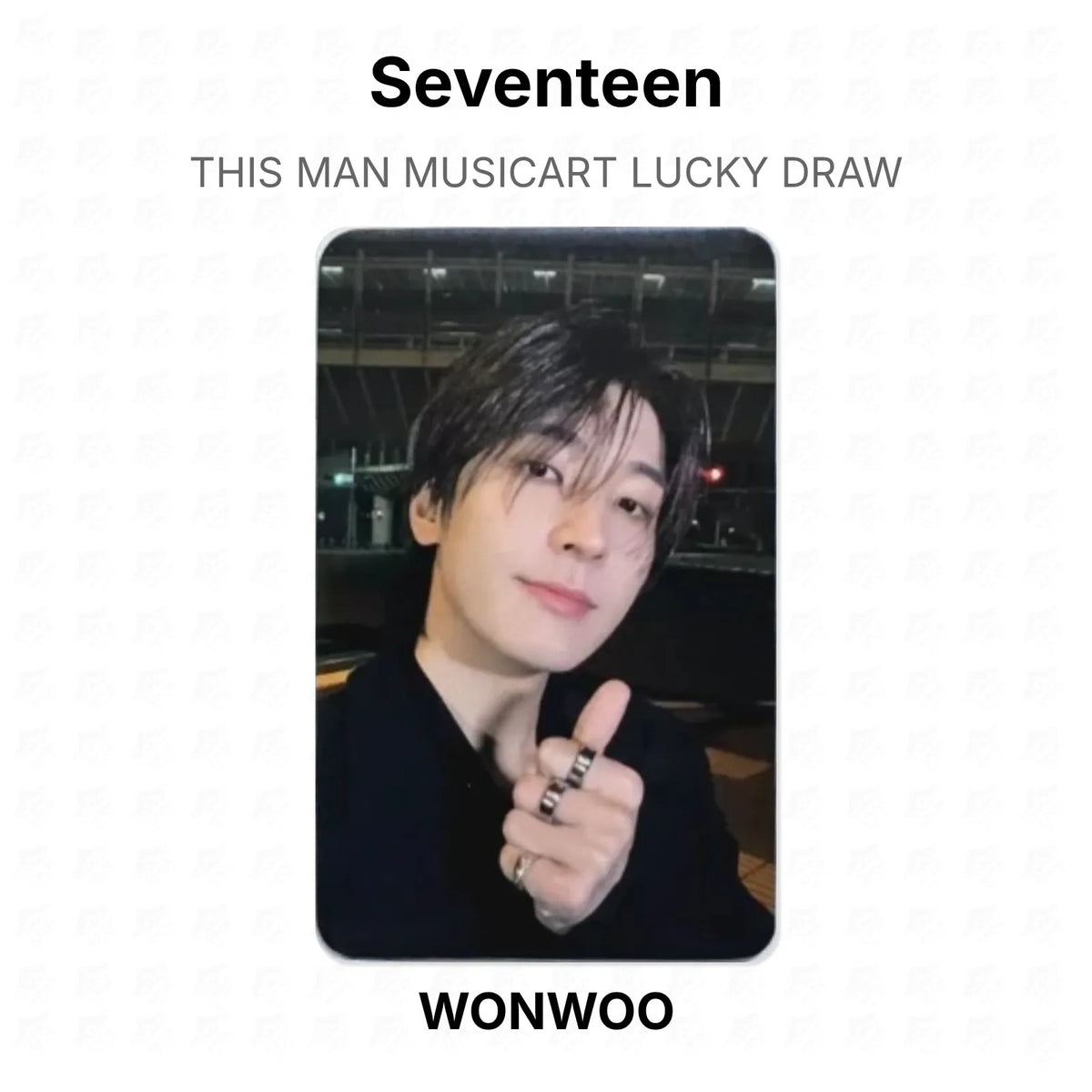 Seventeen THIS MAN MUSICART LUCKY DRAW Official Photocard