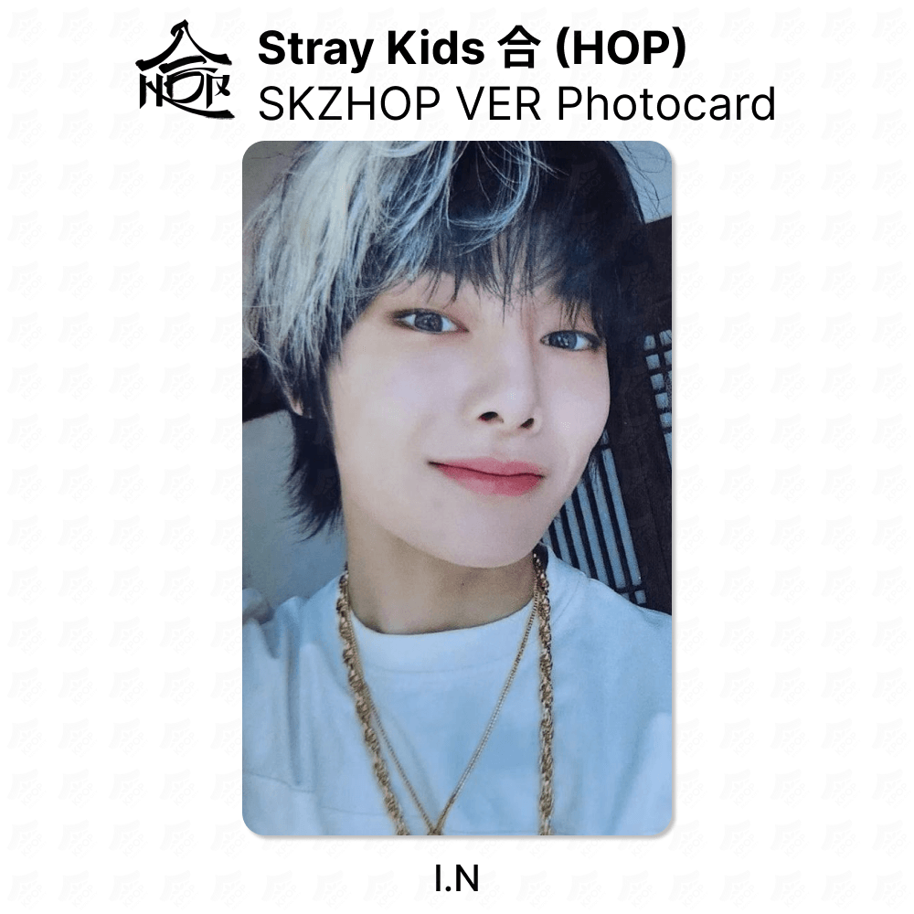 Stray Kids I.N Official Photocard - 合 HOP SKZHOP VER KPOP Collectible | KPOP SeoulCity