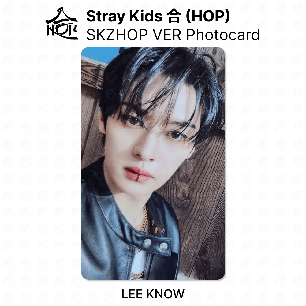 Stray Kids LEE KNOW Official Photocard - 合 HOP SKZHOP VER KPOP Collectible | KPOP SeoulCity