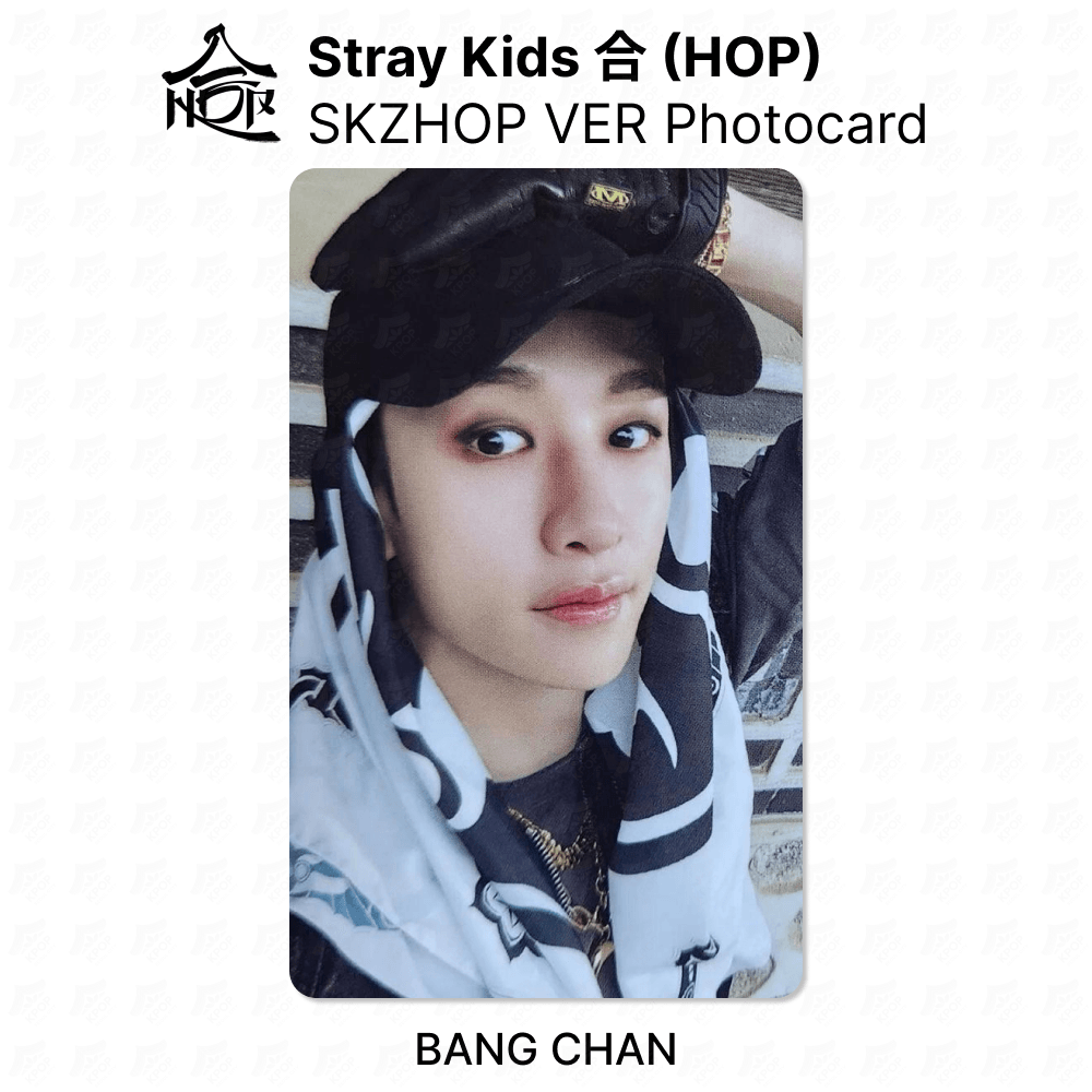 Stray Kids BANG CHAN Official Photocard - 合 HOP SKZHOP VER KPOP Collectible | KPOP SeoulCity
