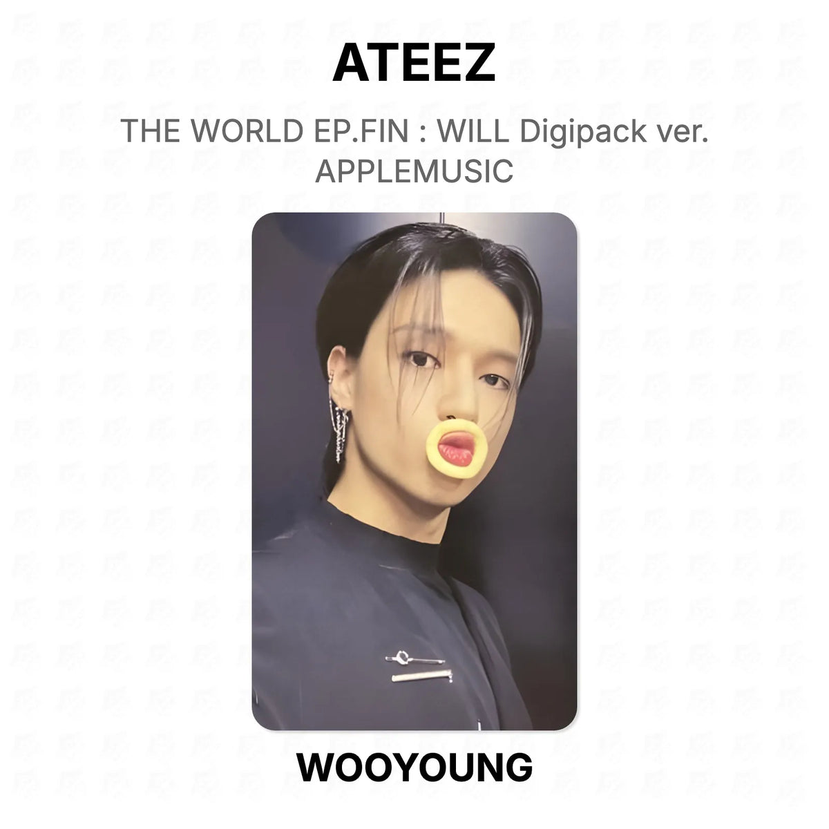 ATEEZ THE WORLD EP.FIN : WILL Digipack ver. APPLEMUSIC Official Photocard