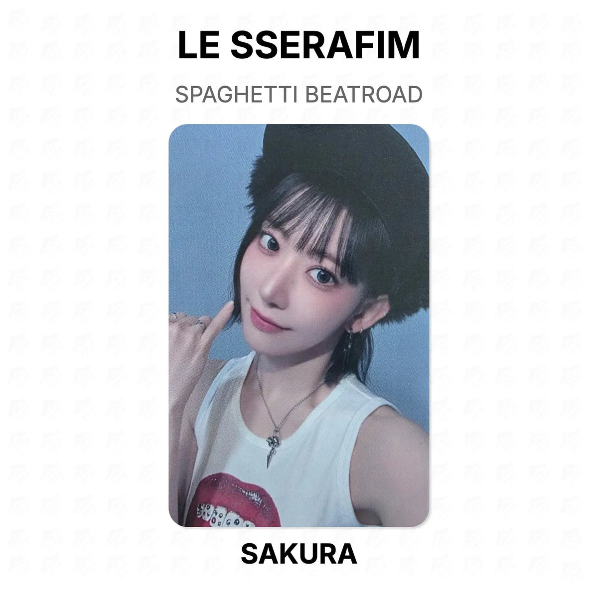 LE SSERAFIM SPAGHETTI BEATROAD Official Photocard