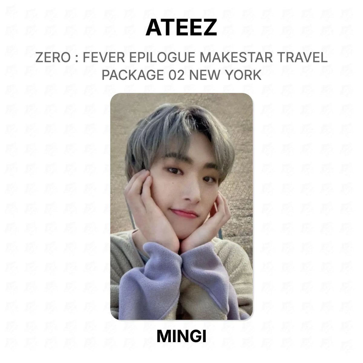 ATEEZ ZERO : FEVER EPILOGUE MAKESTAR TRAVEL PACKAGE 02 NEW YORK Official Photocard