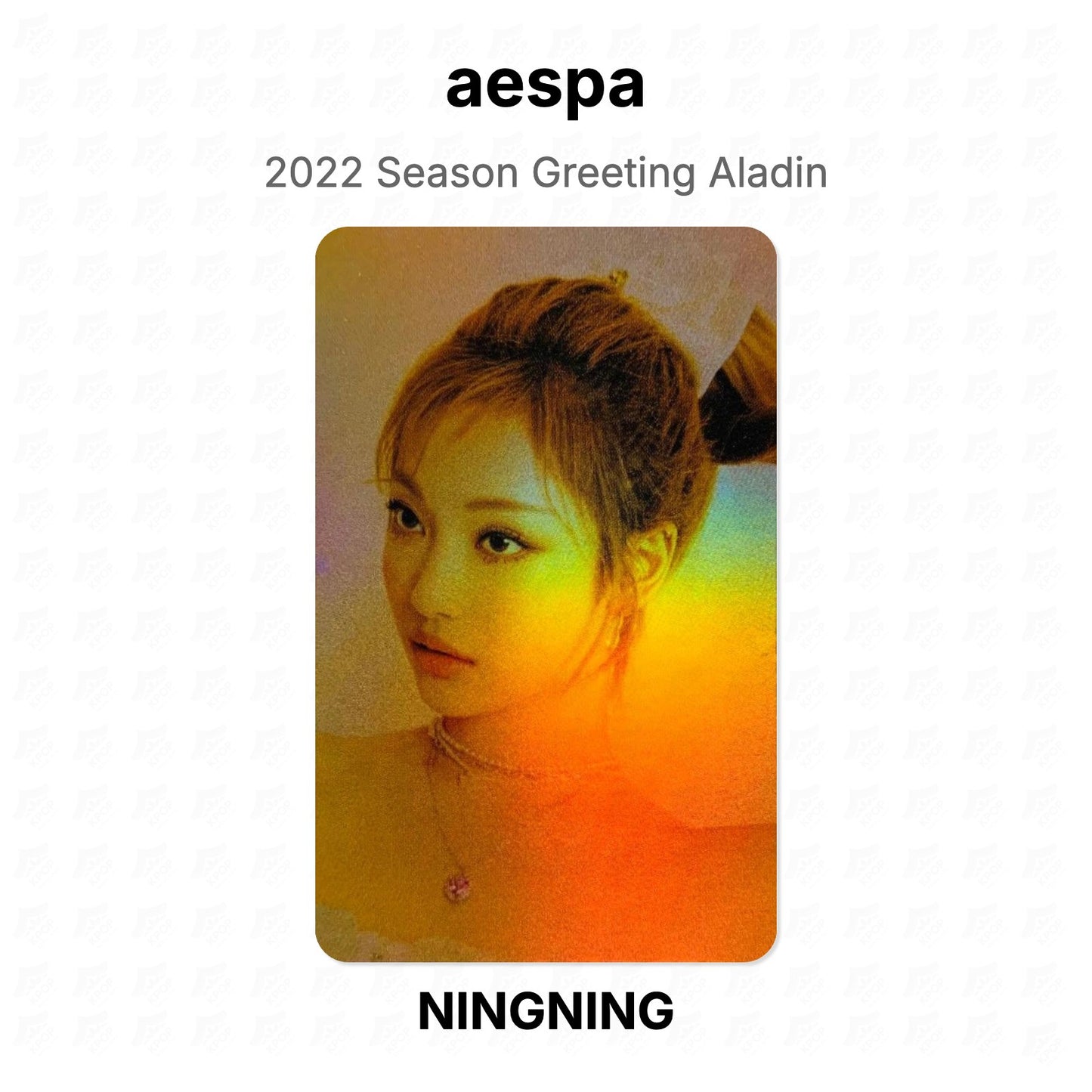 aespa 2022 Season Greeting Aladin Official Photocard