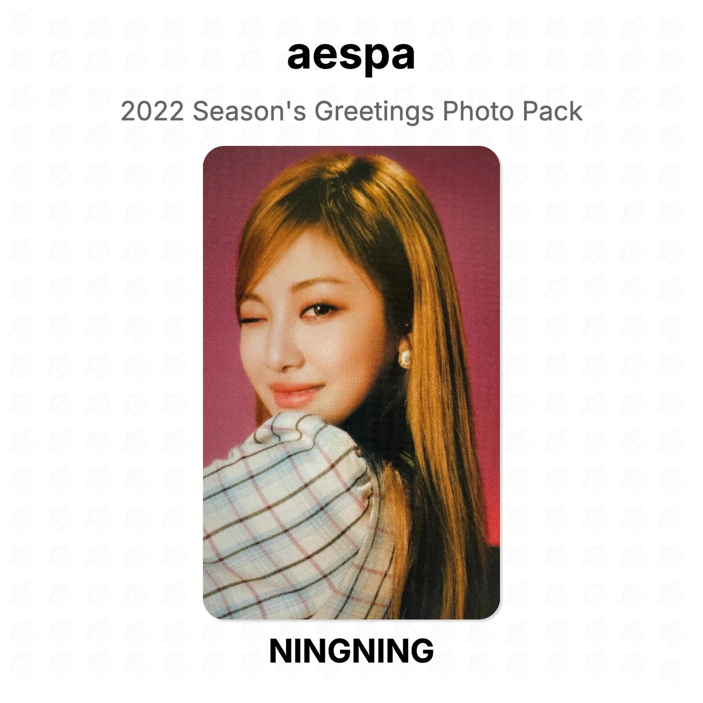 aespa 2022 Season's Greetings Photo Pack Official Photocard