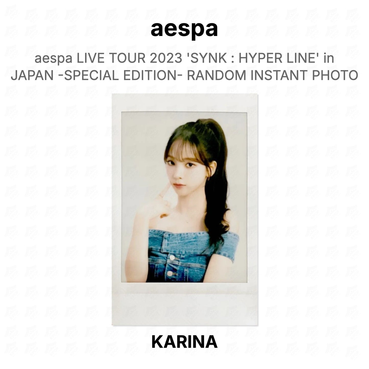 aespa LIVE TOUR 2023 'SYNK : HYPER LINE' in JAPAN -SPECIAL EDITION- RANDOM INSTANT PHOTO Official Photocard