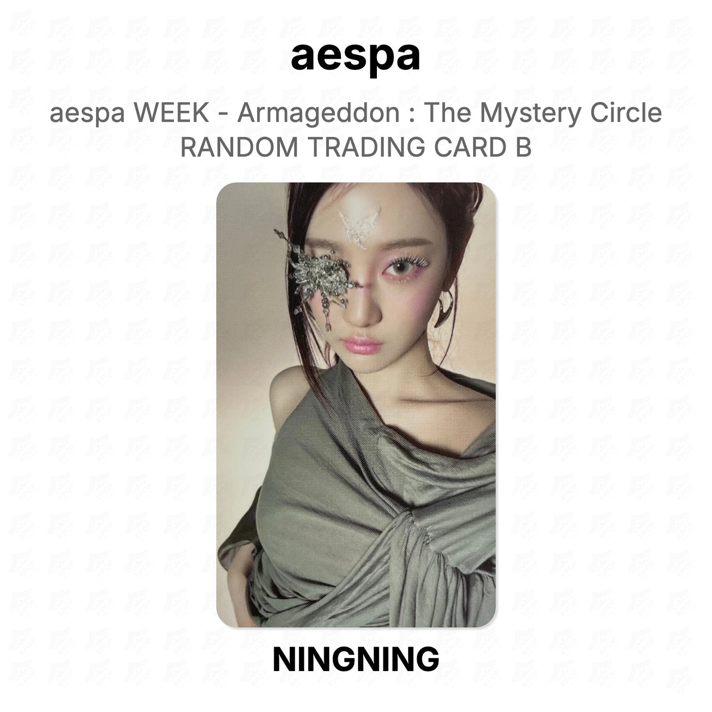 aespa WEEK - Armageddon : The Mystery Circle RANDOM TRADING CARD B Official Photocard