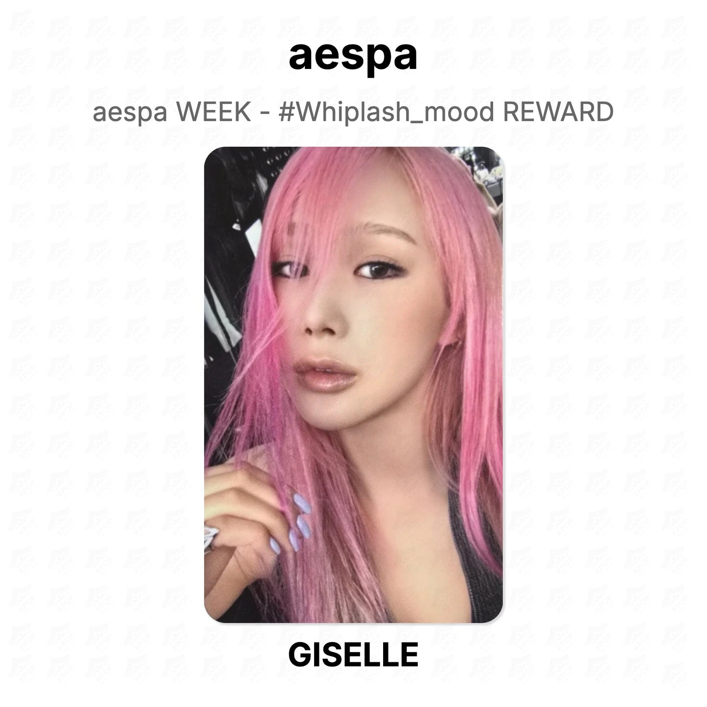 aespa WEEK - #Whiplash_mood REWARD Official Photocard