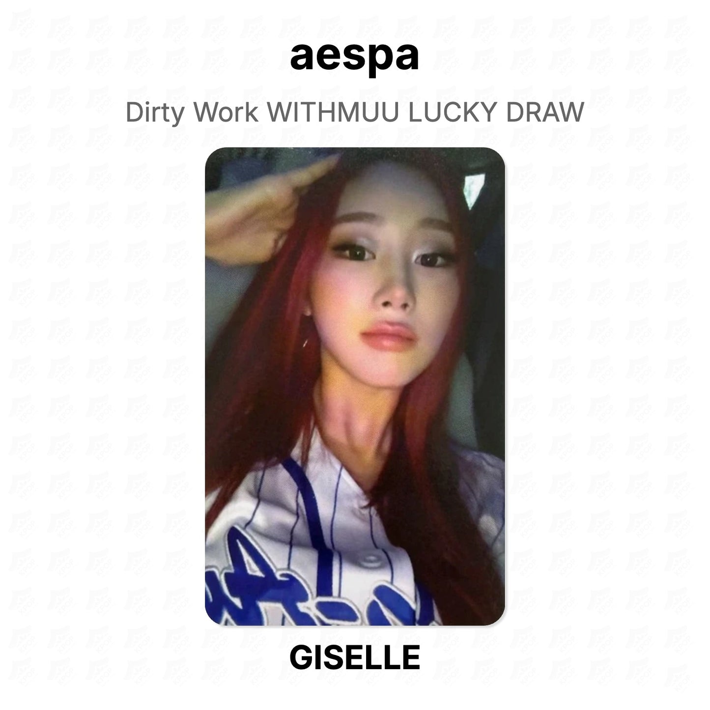 aespa Dirty Work WITHMUU LUCKY DRAW Official Photocard