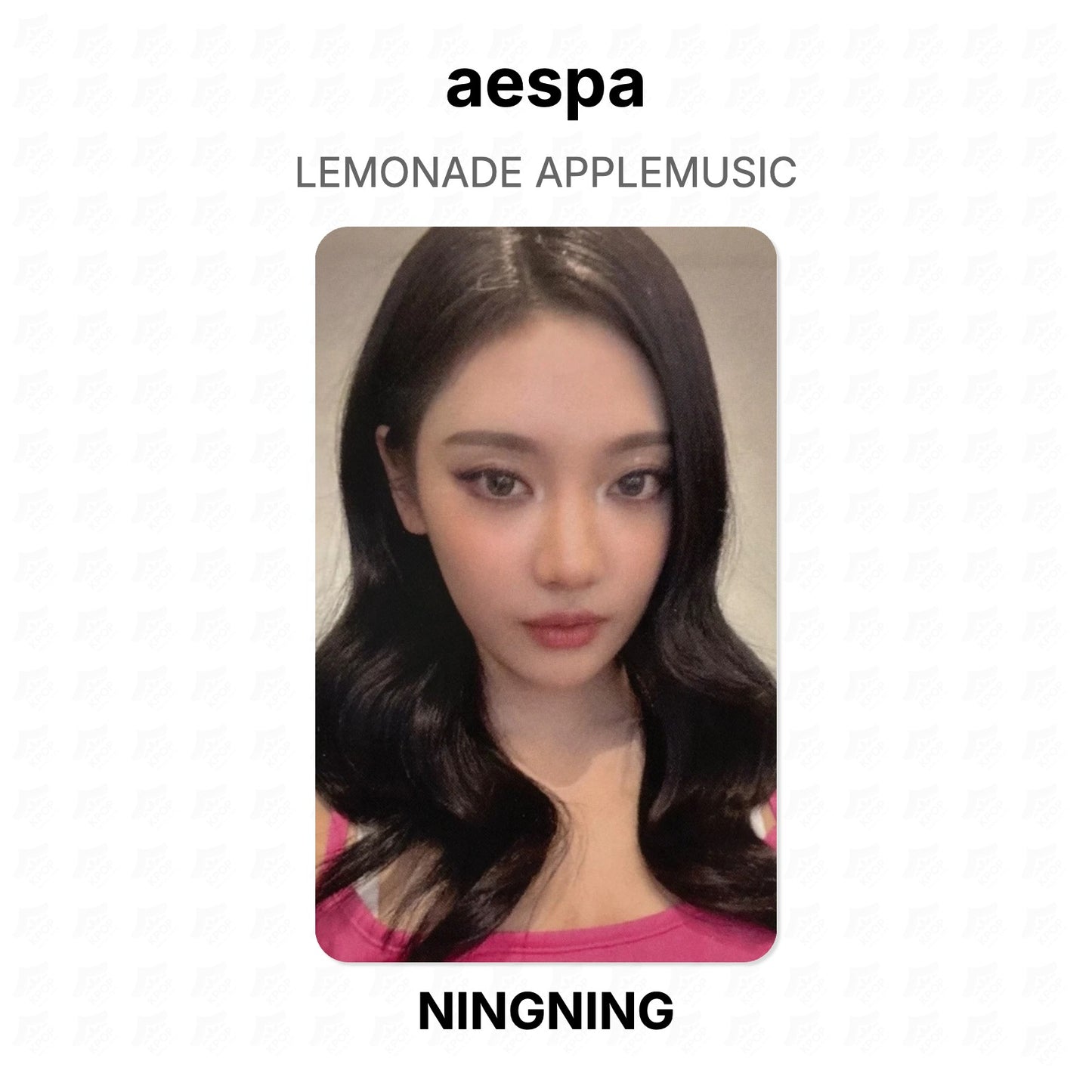 aespa LEMONADE APPLEMUSIC Official Photocard