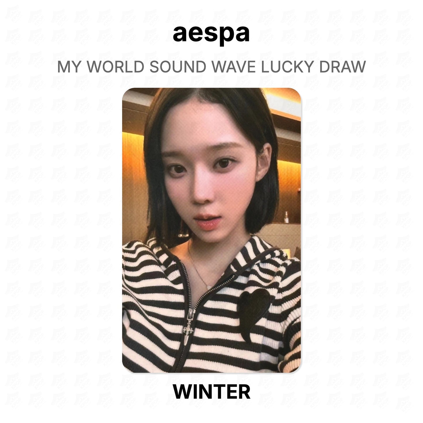 aespa MY WORLD SOUND WAVE LUCKY DRAW Official Photocard