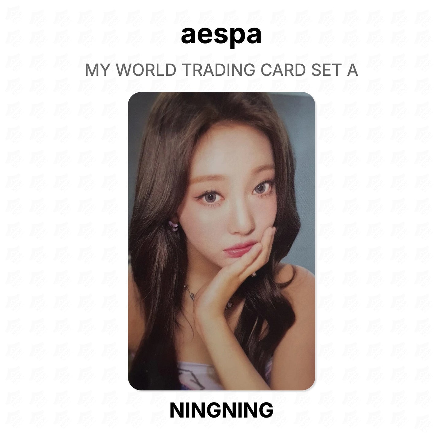 aespa MY WORLD TRADING CARD SET A Official Photocard