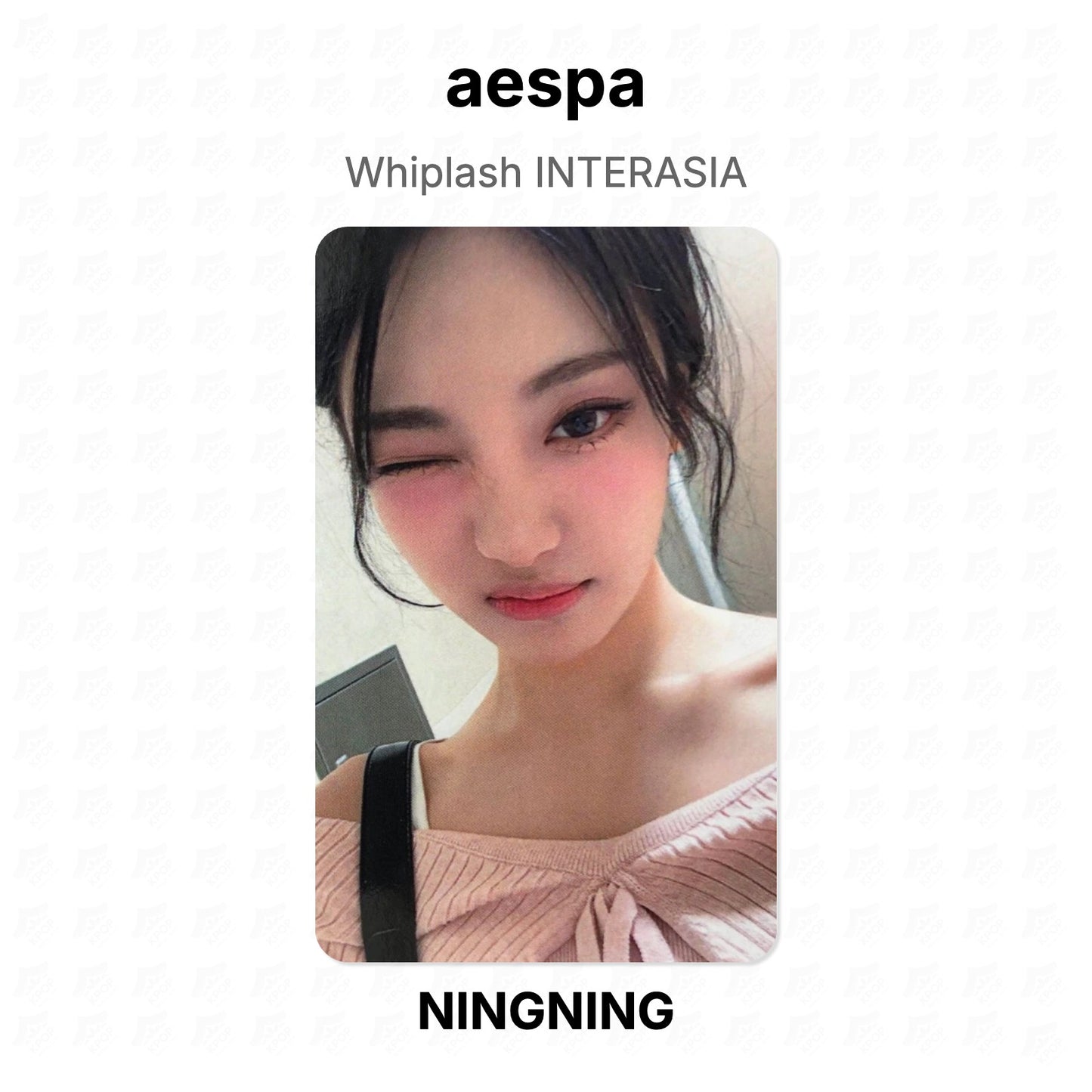 aespa Whiplash INTERASIA Official Photocard