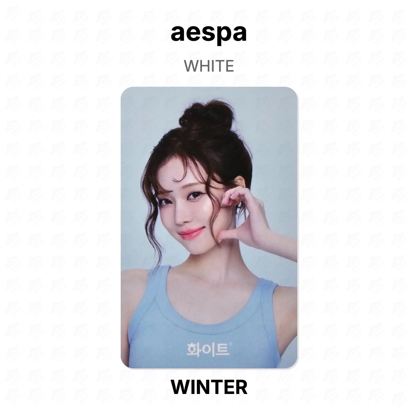aespa WHITE Official Photocard