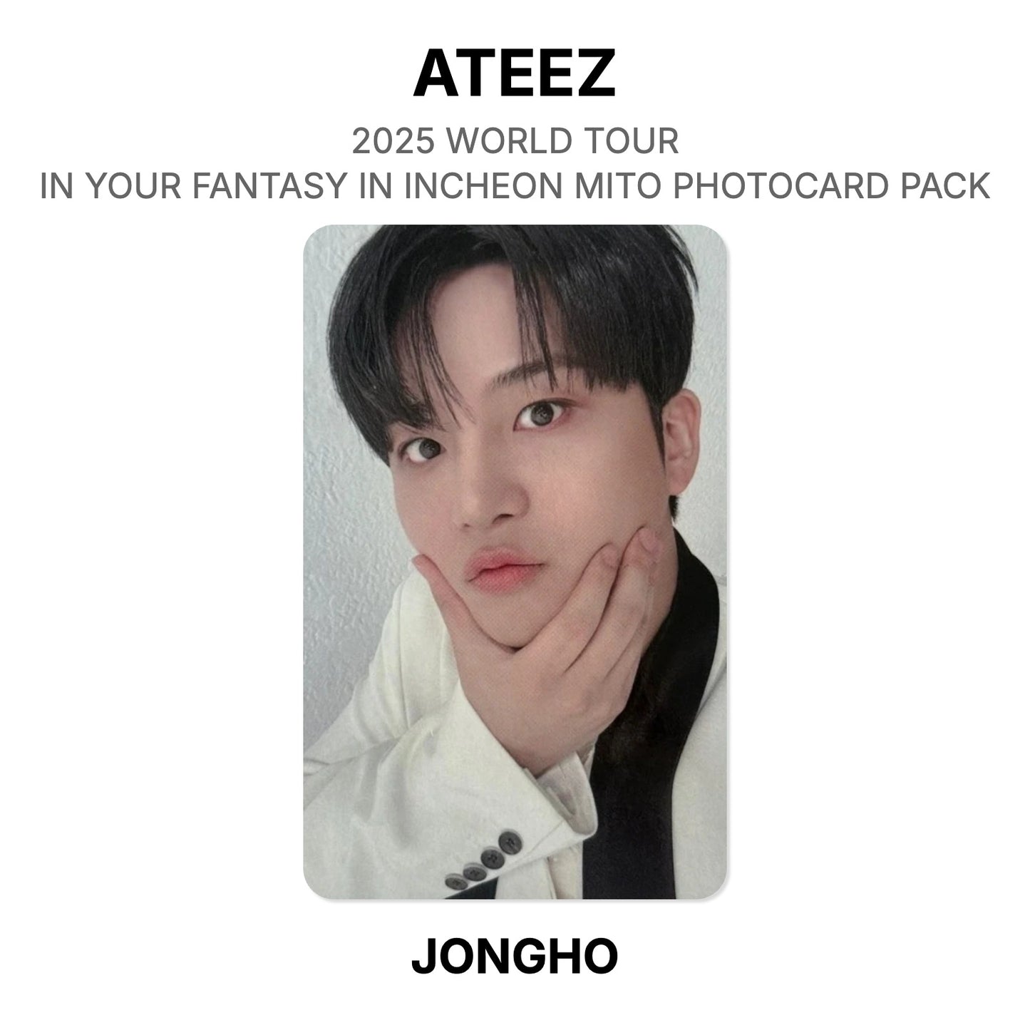 ATEEZ 2025 WORLD TOUR IN YOUR FANTASY IN INCHEON MITO PHOTOCARD PACK photocard oficial