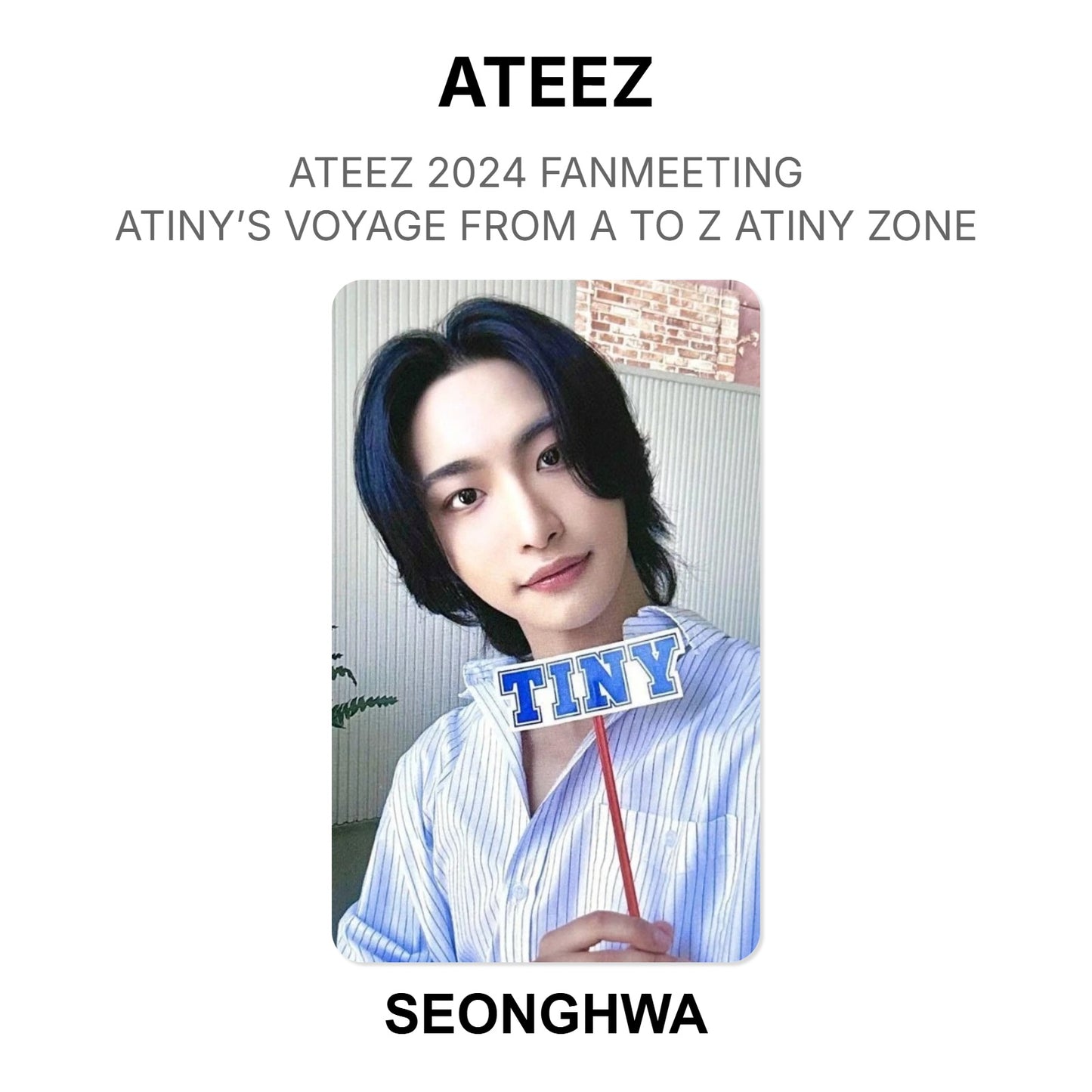 ATEEZ 2024 FANMEETING ATINY’S VOYAGE FROM A TO Z ATINY ZONE Official Photocard