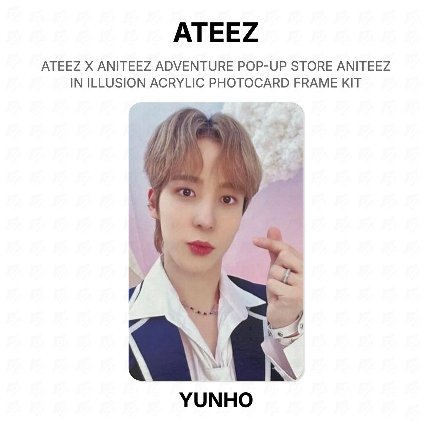 ATEEZ X ANITEEZ ADVENTURE POP-UP STORE ANITEEZ IN ILLUSION ACRYLIC PHOTOCARD FRAME KIT Official Photocard