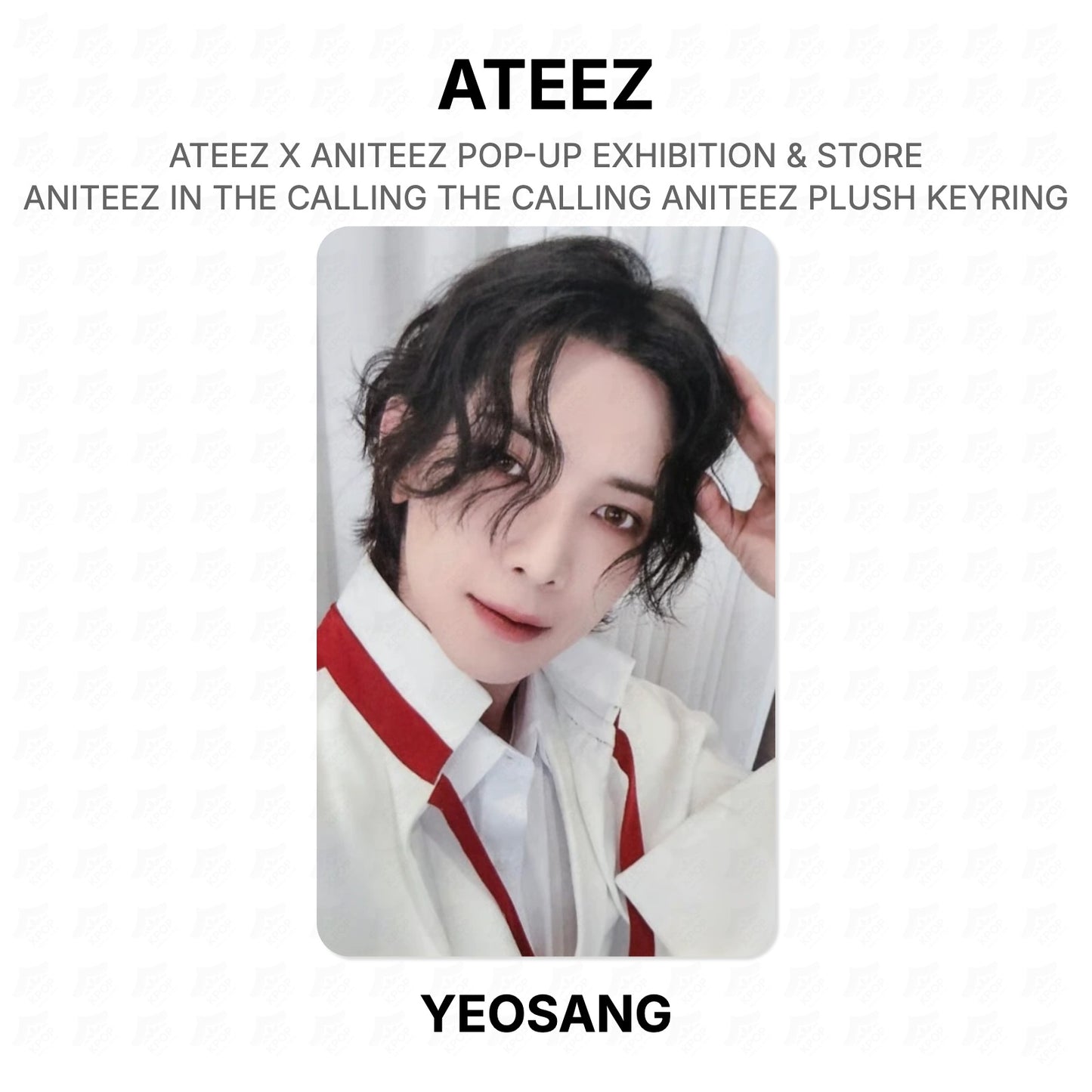 ATEEZ X ANITEEZ POP-UP EXHIBITION & STORE ANITEEZ IN THE CALLING THE CALLING ANITEEZ PLUSH KEYRING Official Photocard