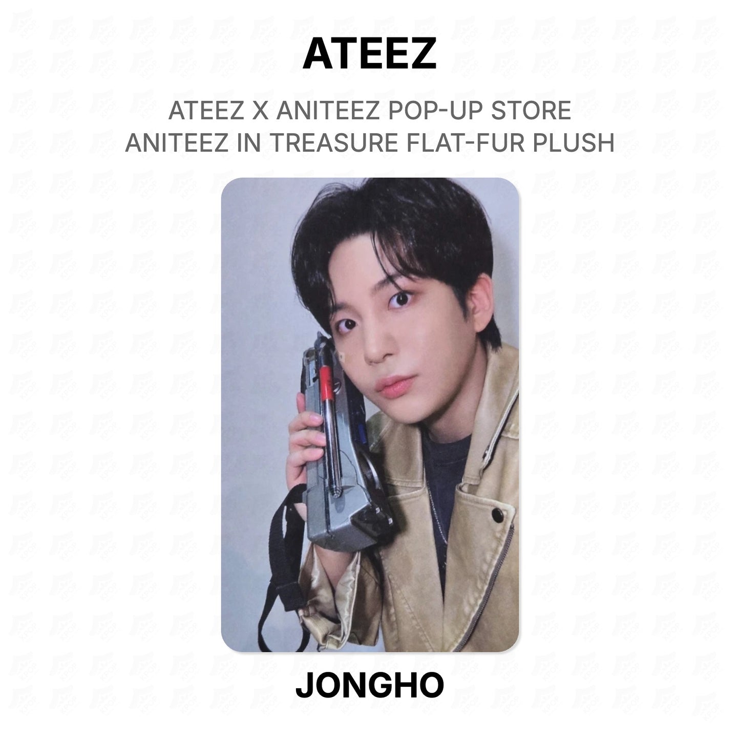 ATEEZ X ANITEEZ POP-UP STORE ANITEEZ IN TREASURE FLAT-FUR PLUSH Official Photocard