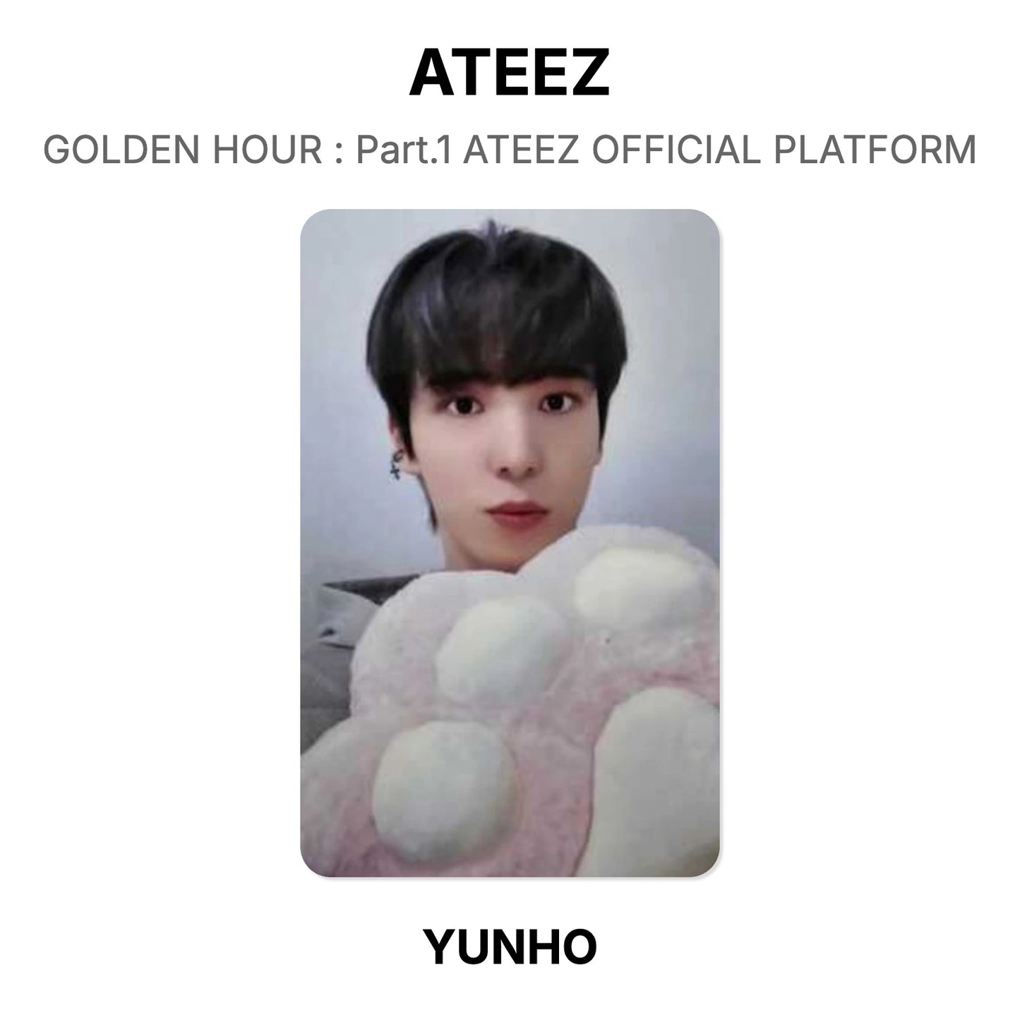 ATEEZ GOLDEN HOUR : Part.1 ATEEZ OFFICIAL PLATFORM Official Photocard