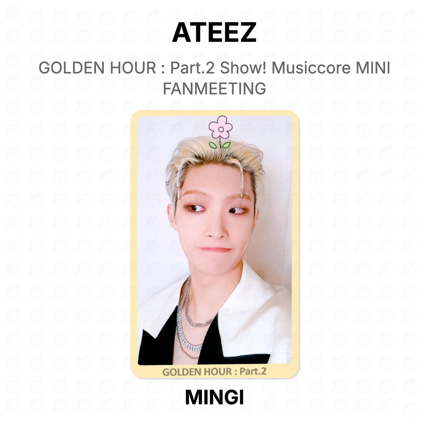 ATEEZ GOLDEN HOUR : Part.2 Show! Musiccore MINI FANMEETING Official Photocard
