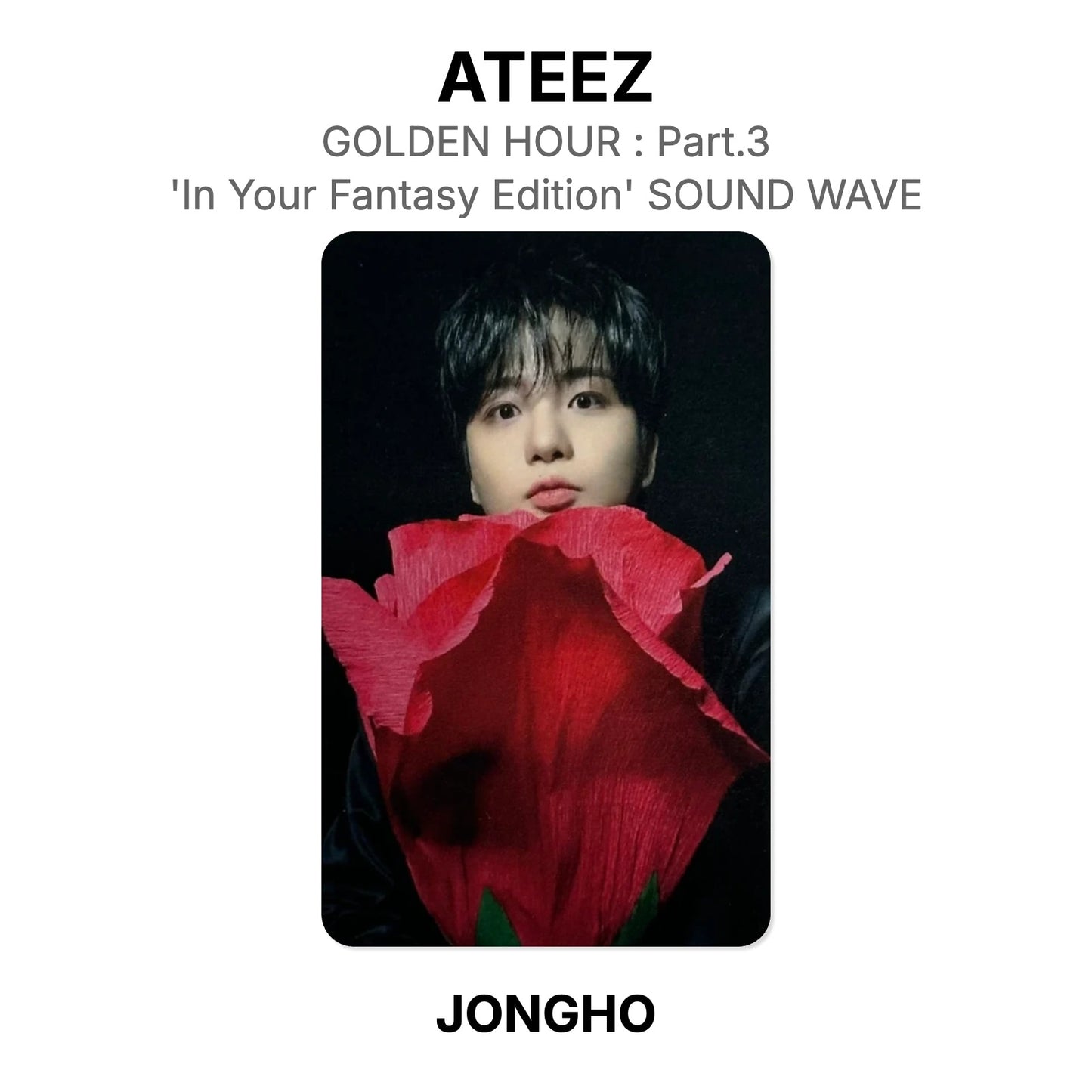 ATEEZ GOLDEN HOUR : Part.3 'In Your Fantasy Edition' SOUND WAVE photocard oficial