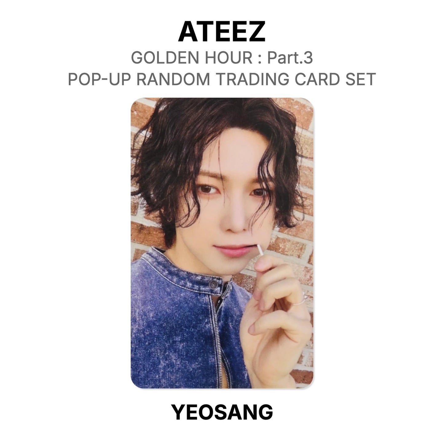 ATEEZ GOLDEN HOUR : Part.3 POP-UP RANDOM TRADING CARD SET photocard ufficiale