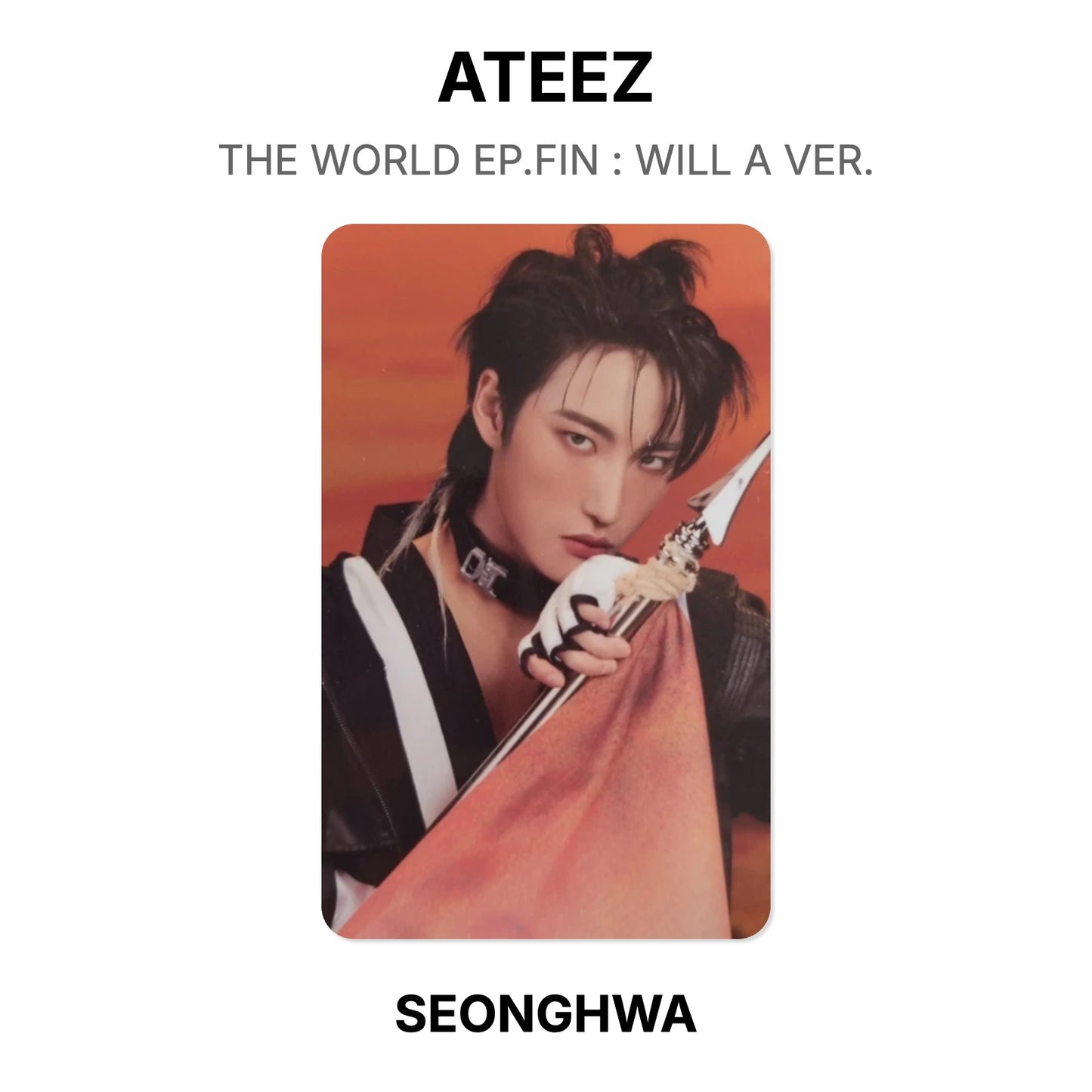 ATEEZ THE WORLD EP.FIN : WILL A VER. Official Photocard