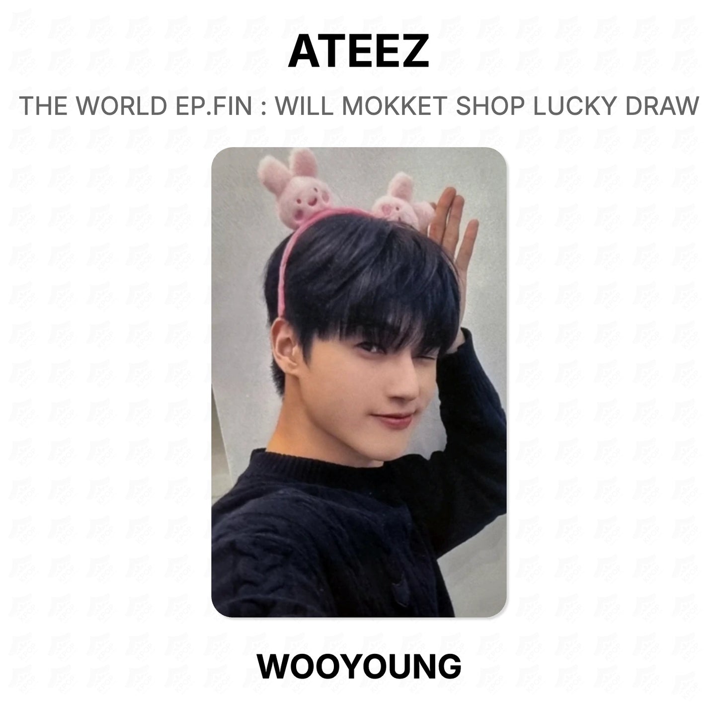 ATEEZ THE WORLD EP.FIN : WILL MOKKET SHOP LUCKY DRAW Official Photocard