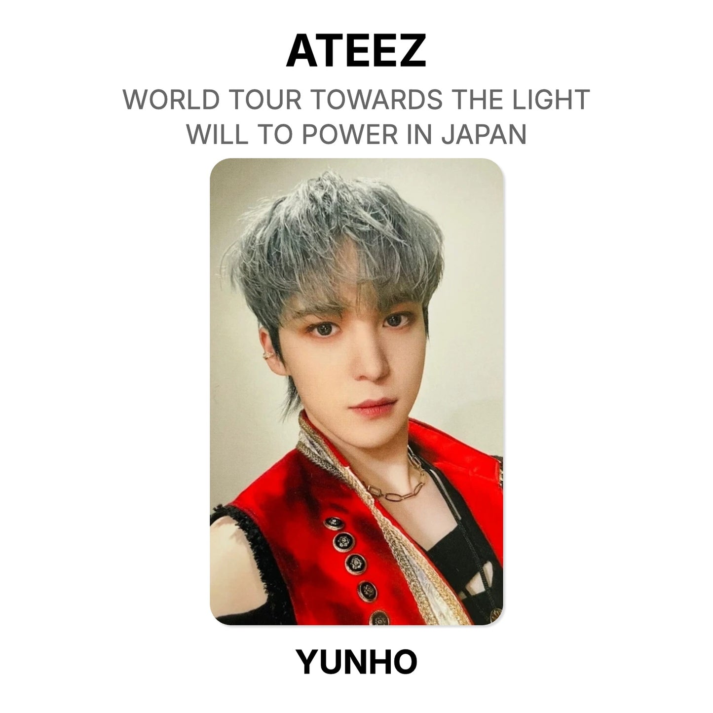 ATEEZ WORLD TOUR TOWARDS THE LIGHT : WILL TO POWER IN JAPAN Official Photocard
