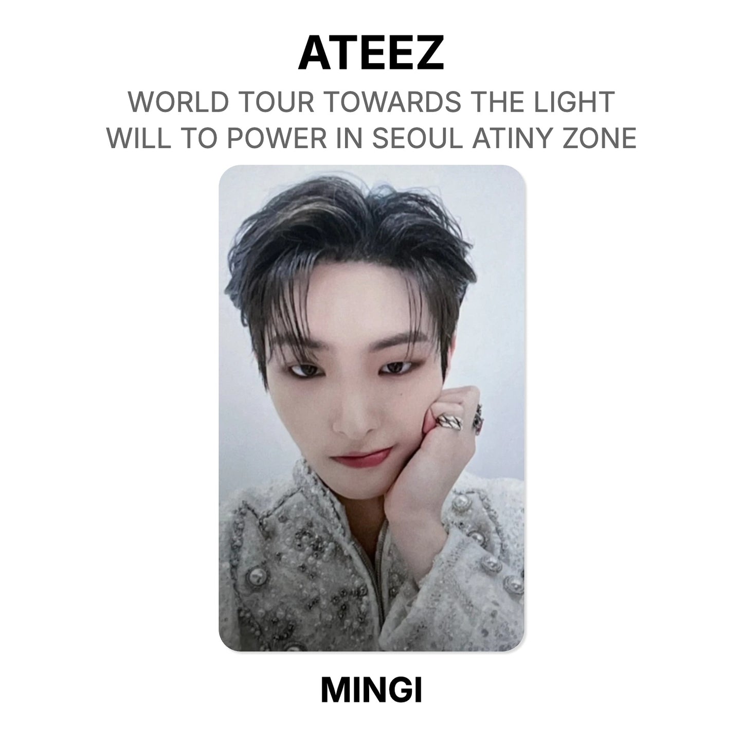 ATEEZ WORLD TOUR TOWARDS THE LIGHT : WILL TO POWER IN SEOUL ATINY ZONE Official Photocard